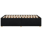 Bettgestell ohne Matratze Schwarz 120x190 cm Stoff