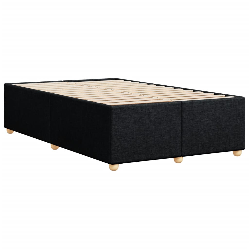 Bettgestell ohne Matratze Schwarz 120x190 cm Stoff