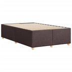 Bettgestell ohne Matratze Dunkelbraun 120x190 cm Stoff