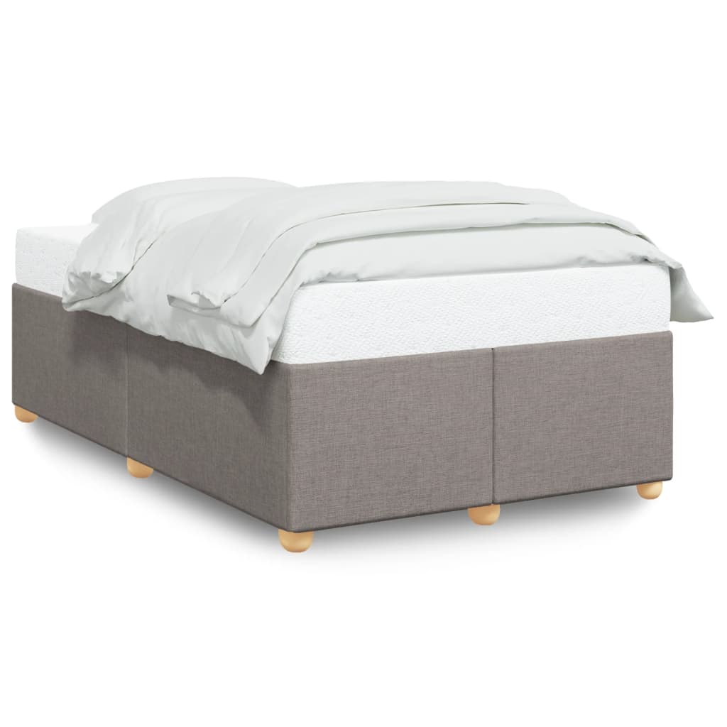 Bettgestell ohne Matratze Taupe 120x190 cm Stoff