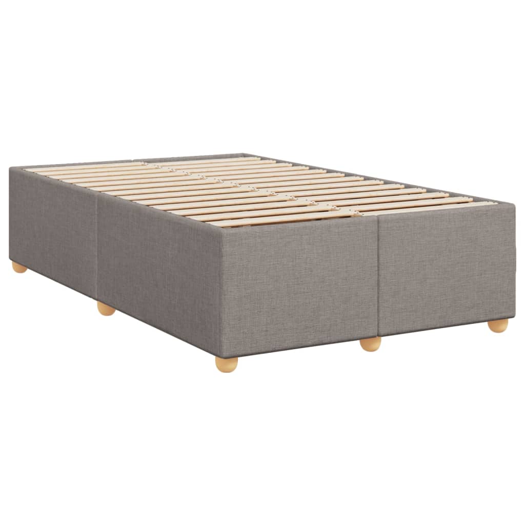 Bettgestell ohne Matratze Taupe 120x190 cm Stoff