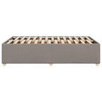 Bettgestell ohne Matratze Taupe 120x190 cm Stoff