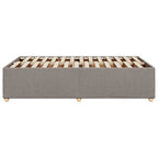 Bettgestell ohne Matratze Taupe 120x200 cm Stoff