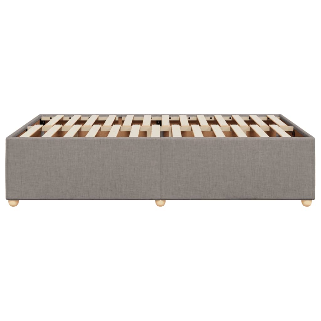 Bettgestell ohne Matratze Taupe 120x200 cm Stoff