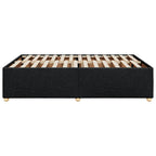 Bettgestell ohne Matratze Schwarz 140x190 cm Stoff