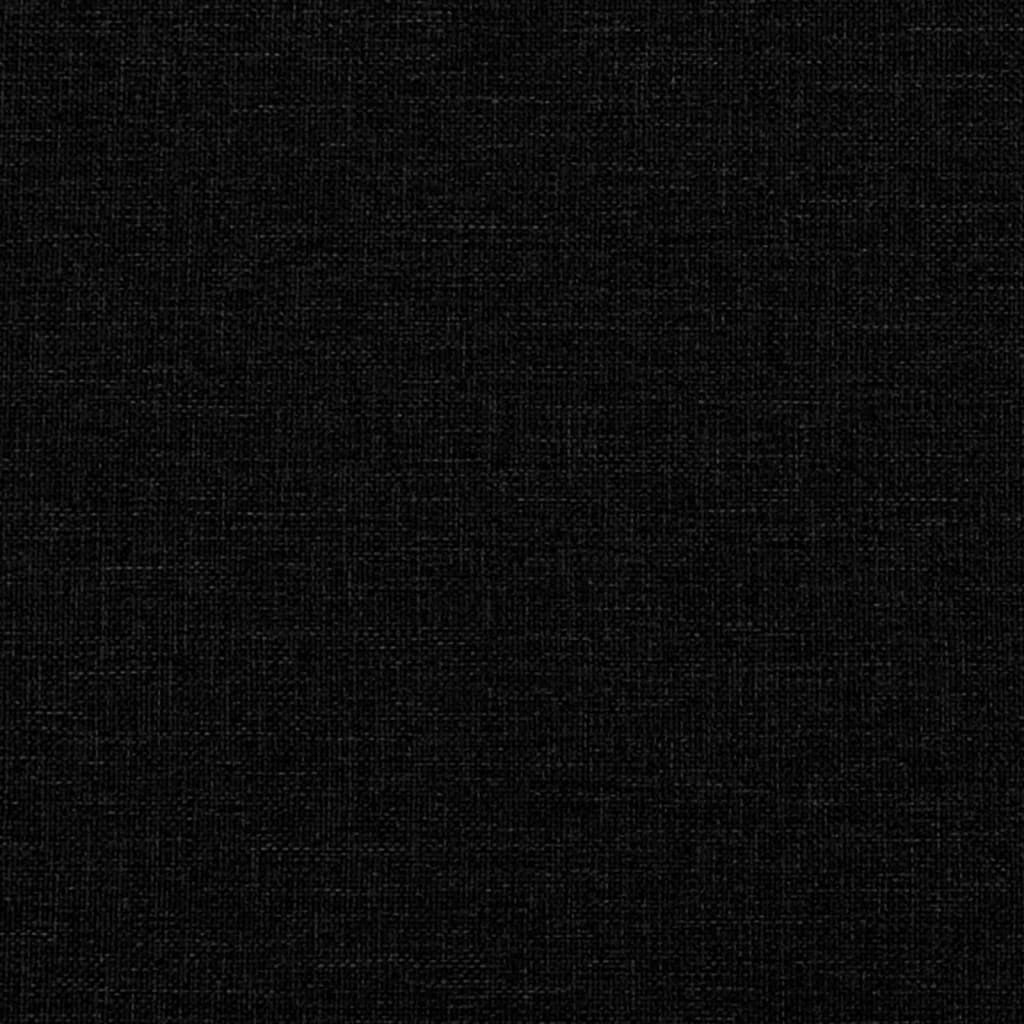 Bettgestell ohne Matratze Schwarz 140x190 cm Stoff
