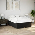 Bettgestell ohne Matratze Schwarz 140x190 cm Stoff