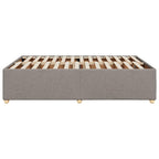 Bettgestell ohne Matratze Taupe 140x200 cm Stoff