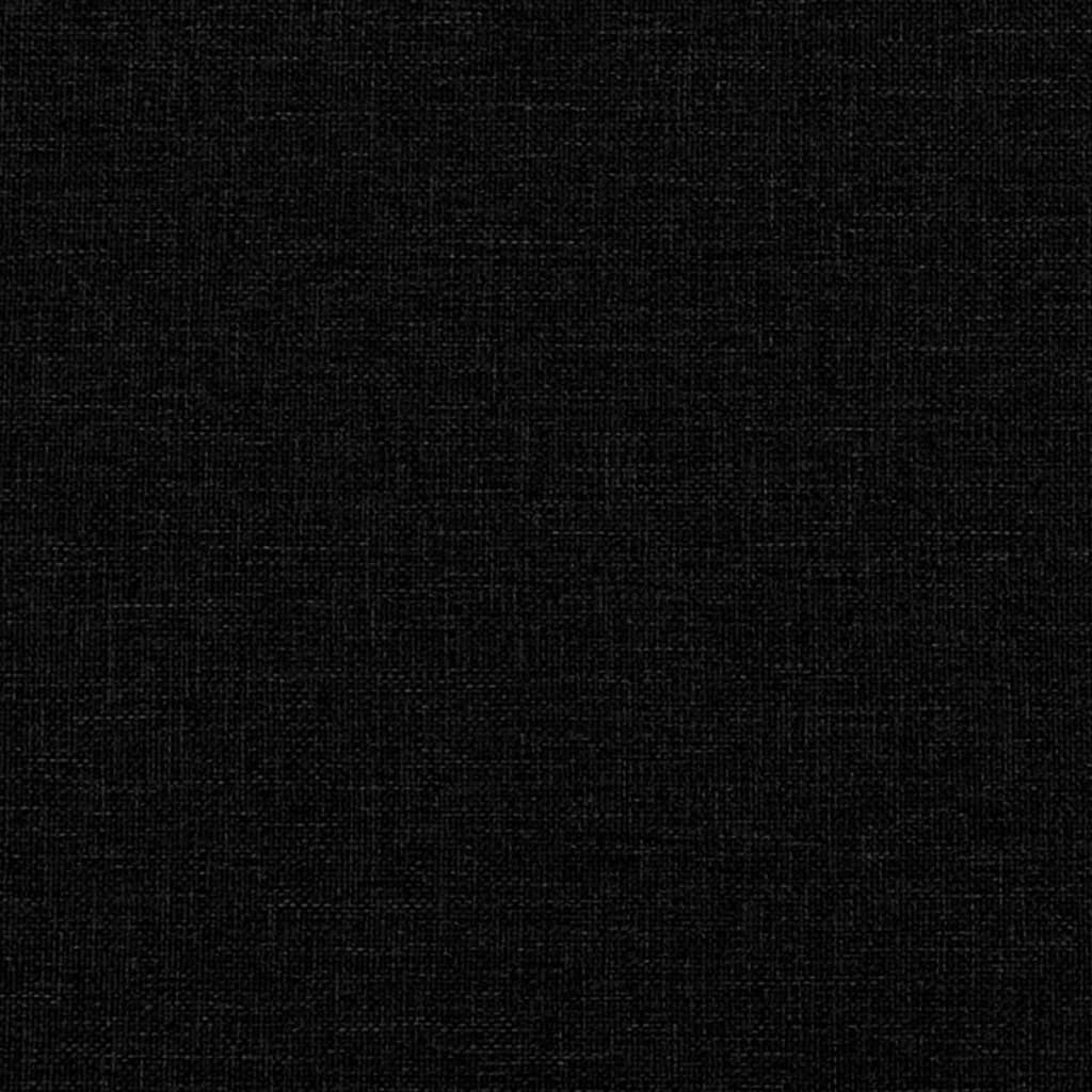 Bettgestell ohne Matratze, Schwarz, Einzelstoff