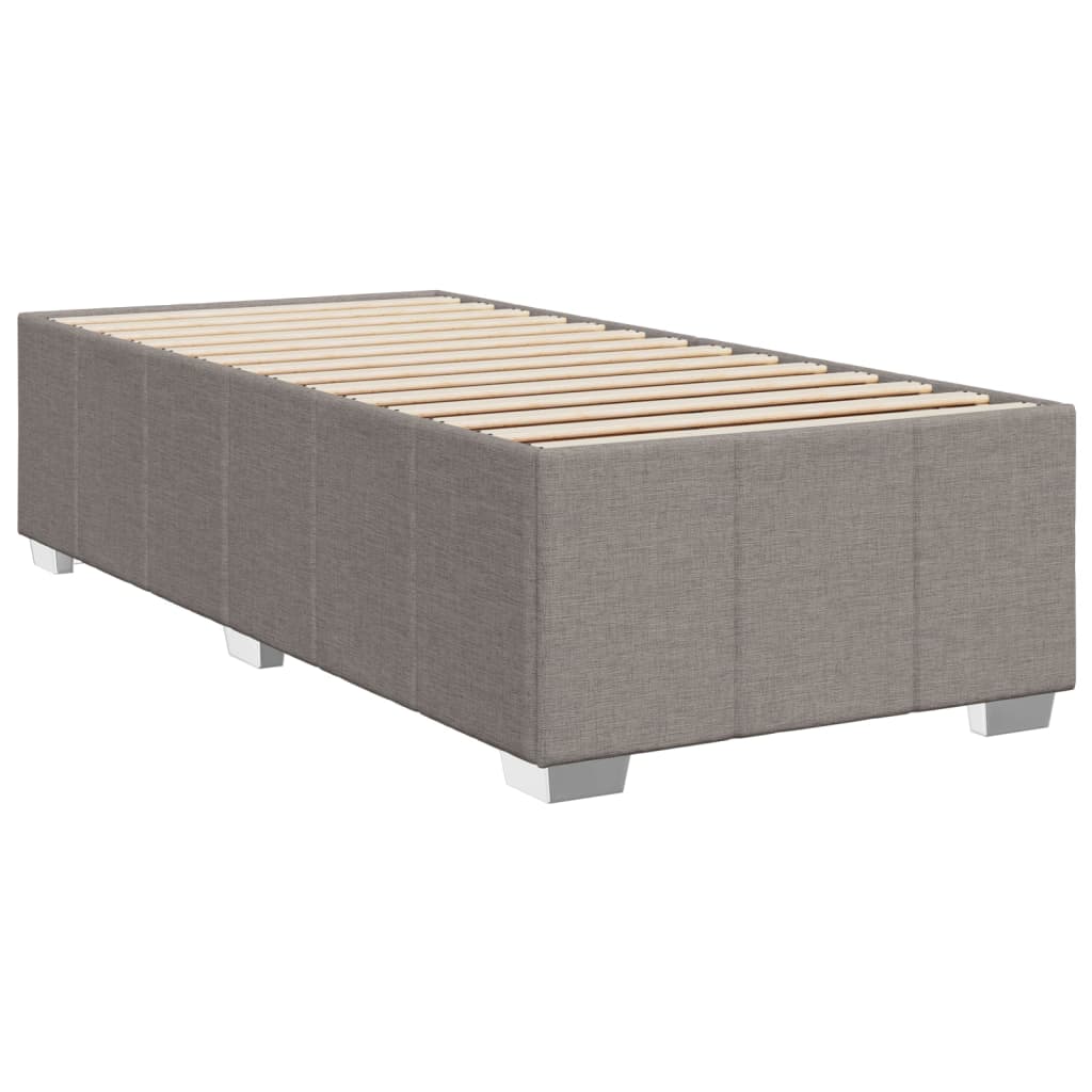 Bettgestell ohne Matratze Taupe 80x200 cm Stoff
