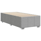 Bettgestell ohne Matratze Hellgrau 90x190 cm Stoff