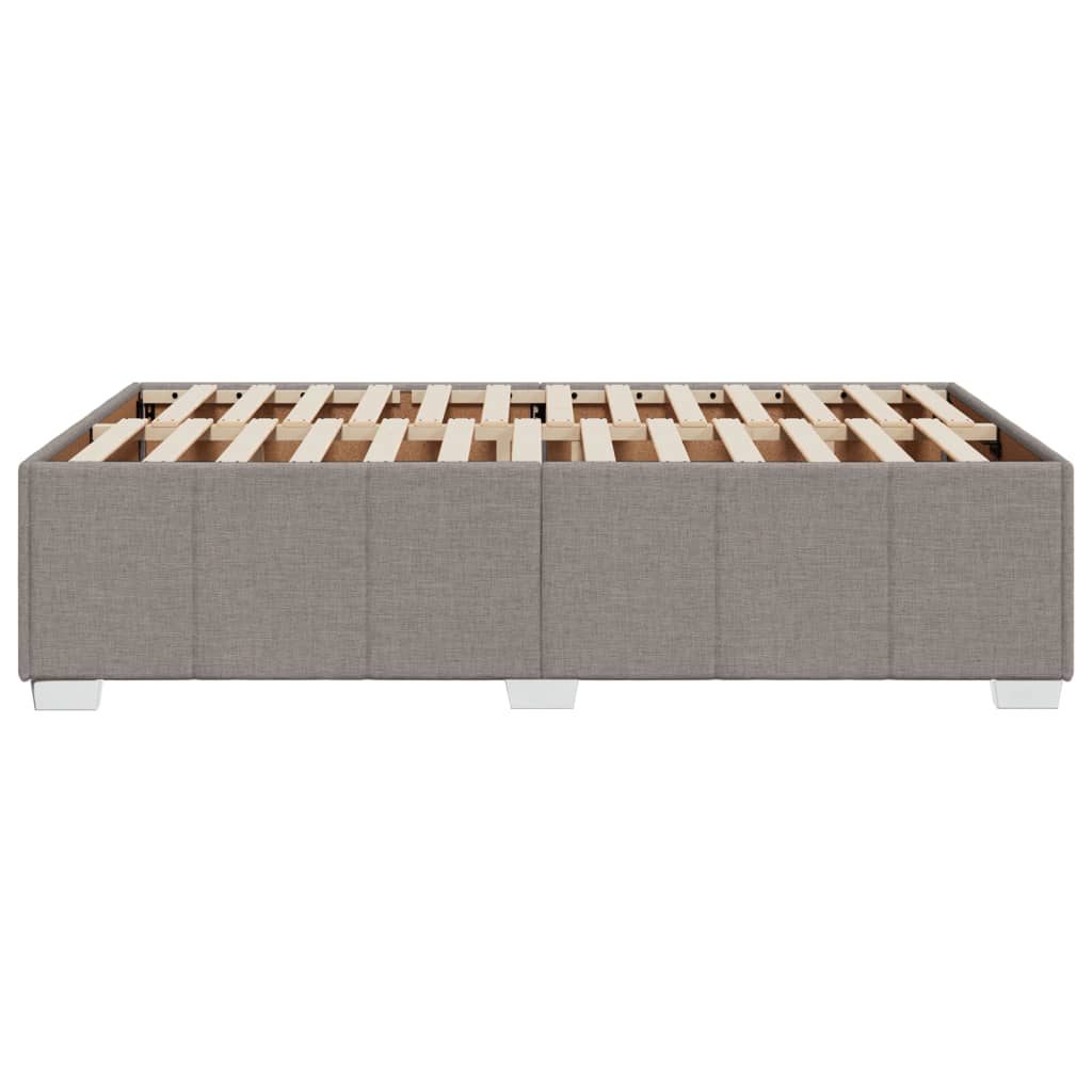 Bettgestell ohne Matratze Taupe 120x190 cm Stoff