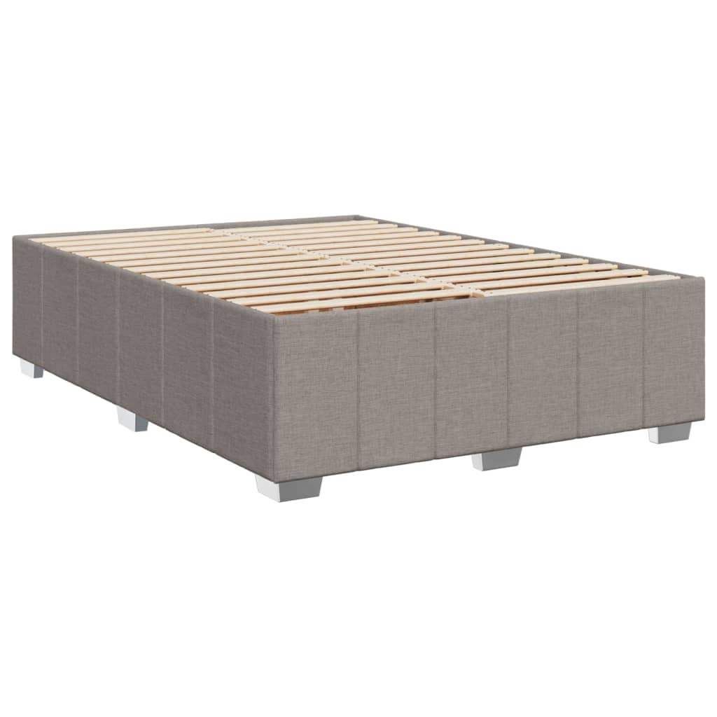 Bettgestell ohne Matratze Taupe 140x190 cm Stoff