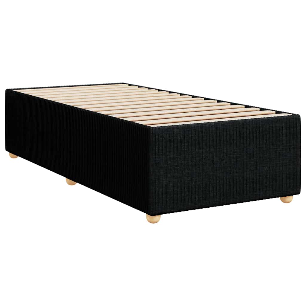 Bettgestell ohne Matratze Schwarz 80x200 cm Stoff