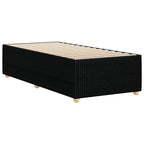 Bettgestell ohne Matratze Schwarz 80x200 cm Stoff
