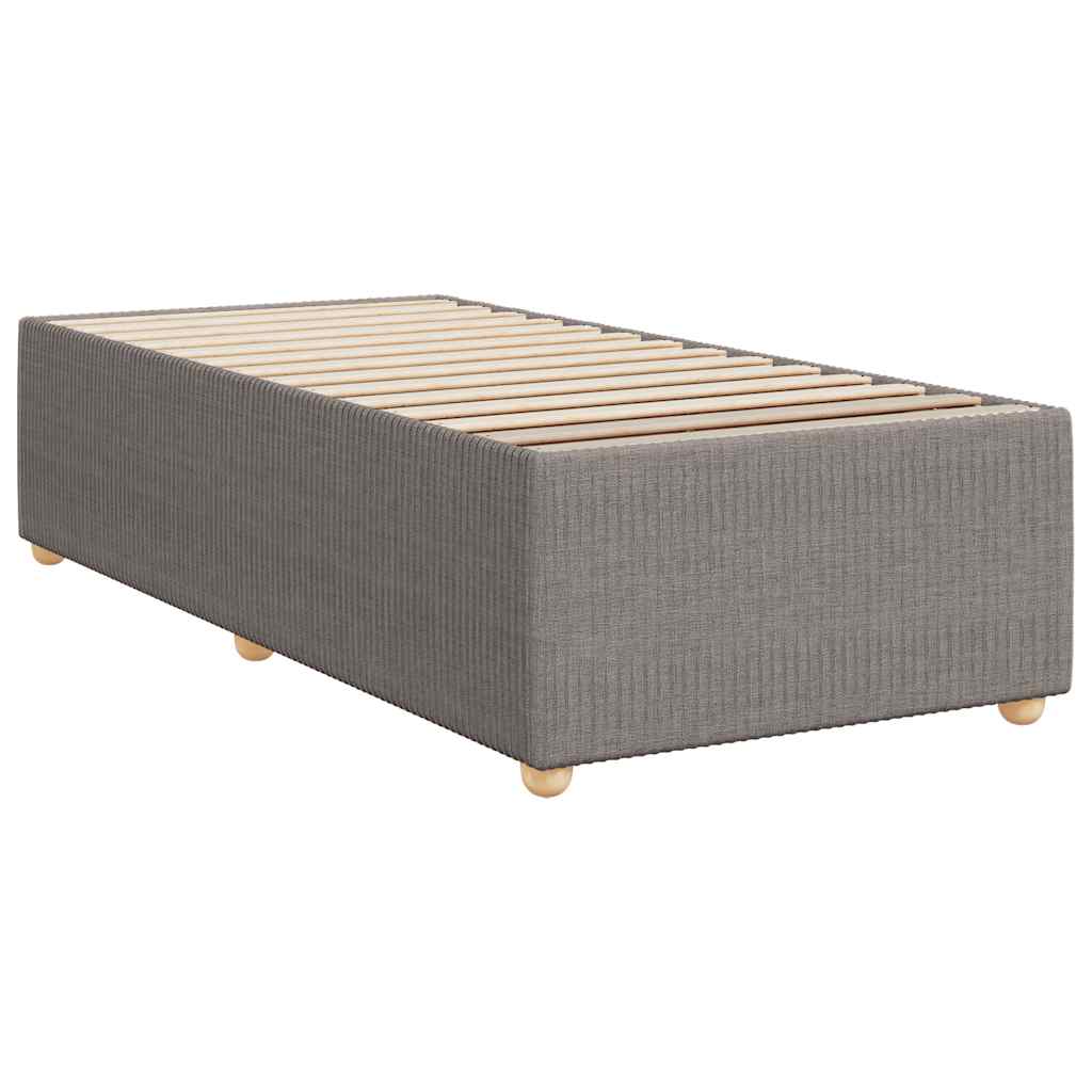 Bettgestell ohne Matratze Taupe 90x190 cm Stoff