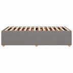 Bettgestell ohne Matratze Taupe 90x190 cm Stoff