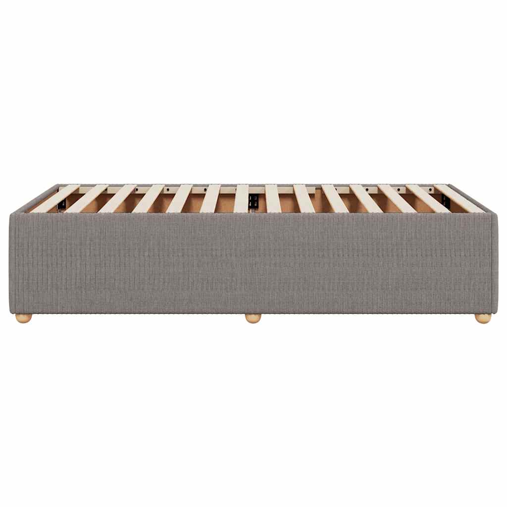 Bettgestell ohne Matratze Taupe 90x190 cm Stoff