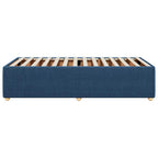 Bettgestell ohne Matratze Blau 90x200 cm Stoff