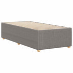 Bettgestell ohne Matratze Taupe 100x200 cm Stoff