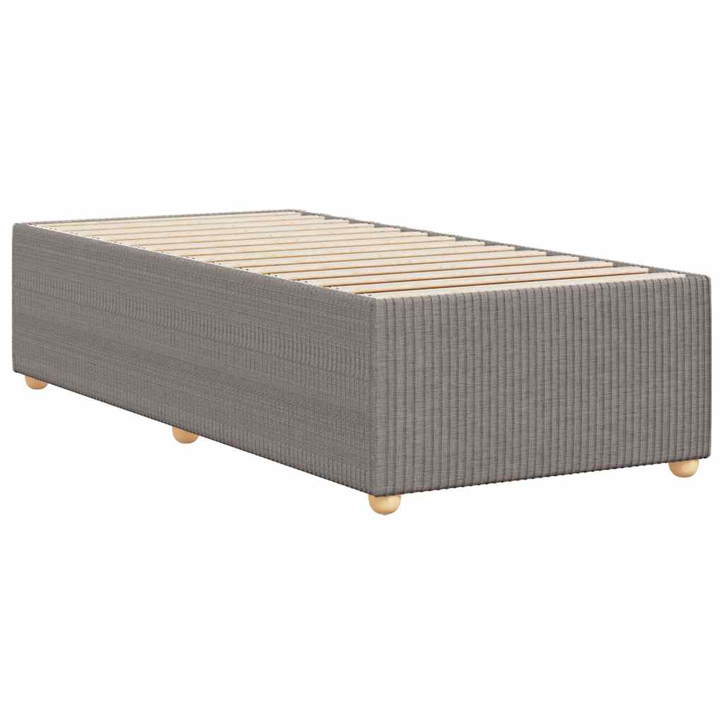 Bettgestell ohne Matratze Taupe 100x200 cm Stoff