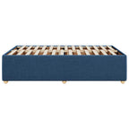 Bettgestell ohne Matratze Blau 120x190 cm Stoff