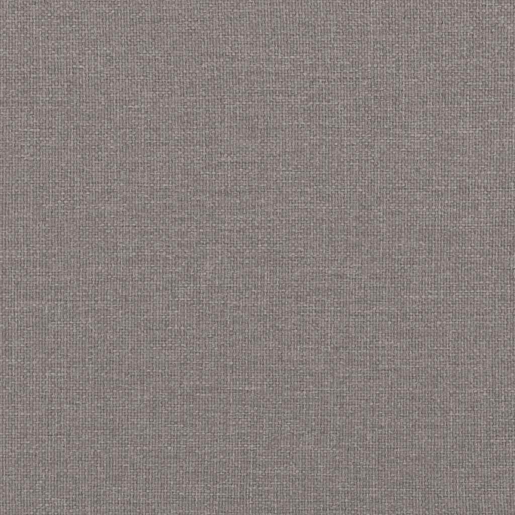 Bettgestell ohne Matratze Taupe 200x200 cm Stoff
