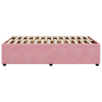 Bettgestell Rosa 120x200 cm Samt