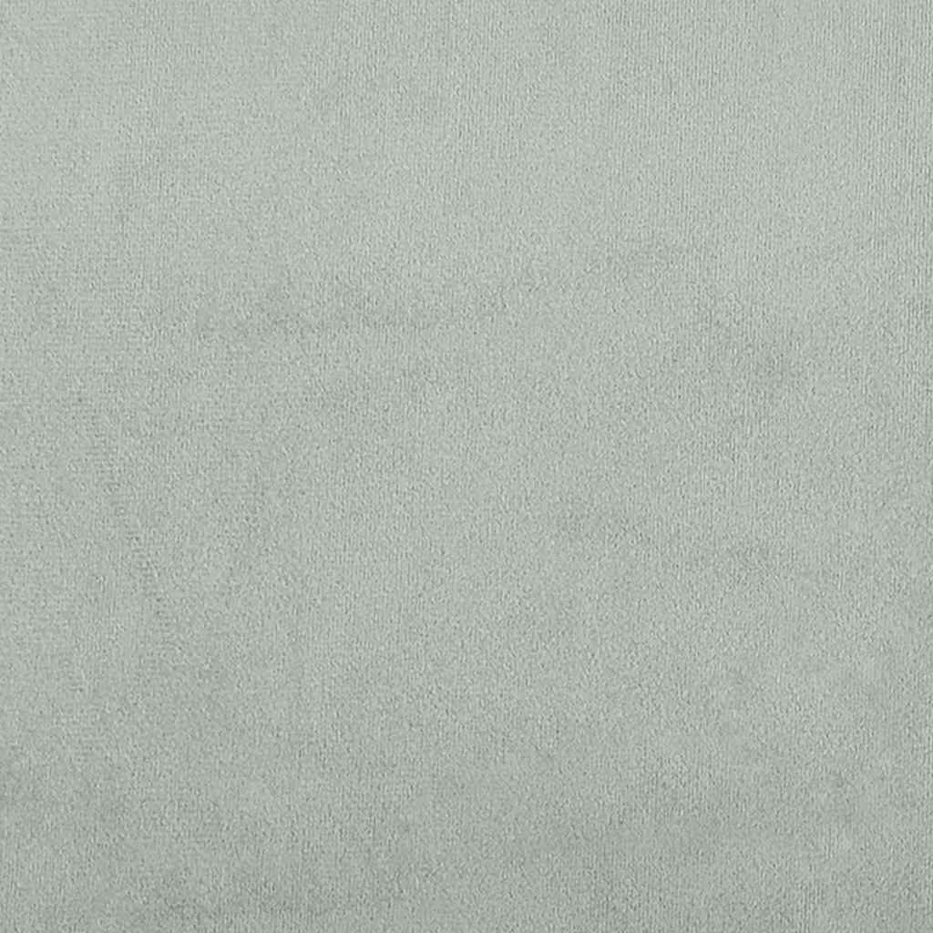 Bettgestell ohne Matratze Hellgrau 140x200 cm Samt