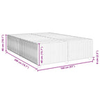 Bettgestell Rosa 160x200 cm Samt