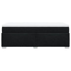 Boxspringbett mit Matratze Schwarz 90x200 cm Stoff