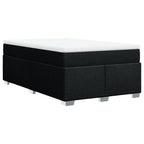 Boxspringbett mit Matratze Schwarz 120x200 cm Stoff