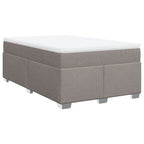 Boxspringbett mit Matratze Taupe 120x200 cm Stoff