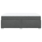 Boxspringbett mit Matratze Dunkelgrau 140x190 cm Stoff