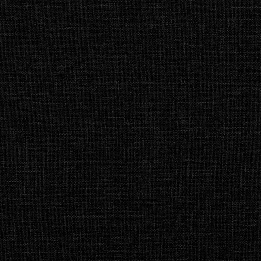 Boxspringbett mit Matratze Schwarz 140x190 cm Stoff