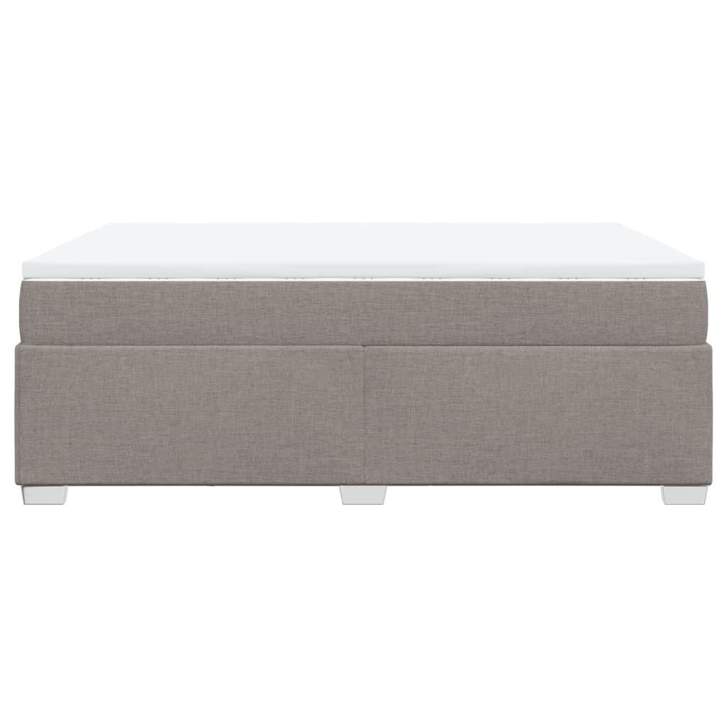 Boxspringbett mit Matratze Taupe 140x190 cm Stoff