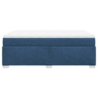 Boxspringbett mit Matratze Blau 140x190 cm Stoff