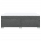 Boxspringbett mit Matratze Dunkelgrau 140x200 cm Stoff