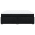 Boxspringbett mit Matratze Schwarz 180x200 cm Stoff