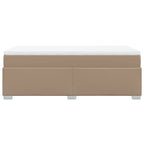 Boxspringbett mit Matratze Cappuccino-Braun 80x200cm Kunstleder
