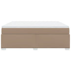 Boxspringbett Matratze Cappuccino-Braun 180x200 cm Kunstleder