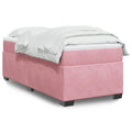 Boxspringbett mit Matratze Rosa 90x190 cm Samt