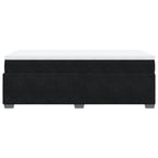Boxspringbett mit Matratze Schwarz 90x200 cm Samt