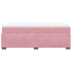 Boxspringbett mit Matratze Rosa 90x200 cm Samt