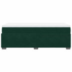 Boxspringbett mit Matratze Dunkelgrün 100x200 cm Samt