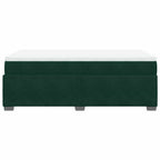 Boxspringbett mit Matratze Dunkelgrün 120x190 cm Samt