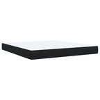 Boxspringbett mit Matratze Schwarz 180x200 cm Samt