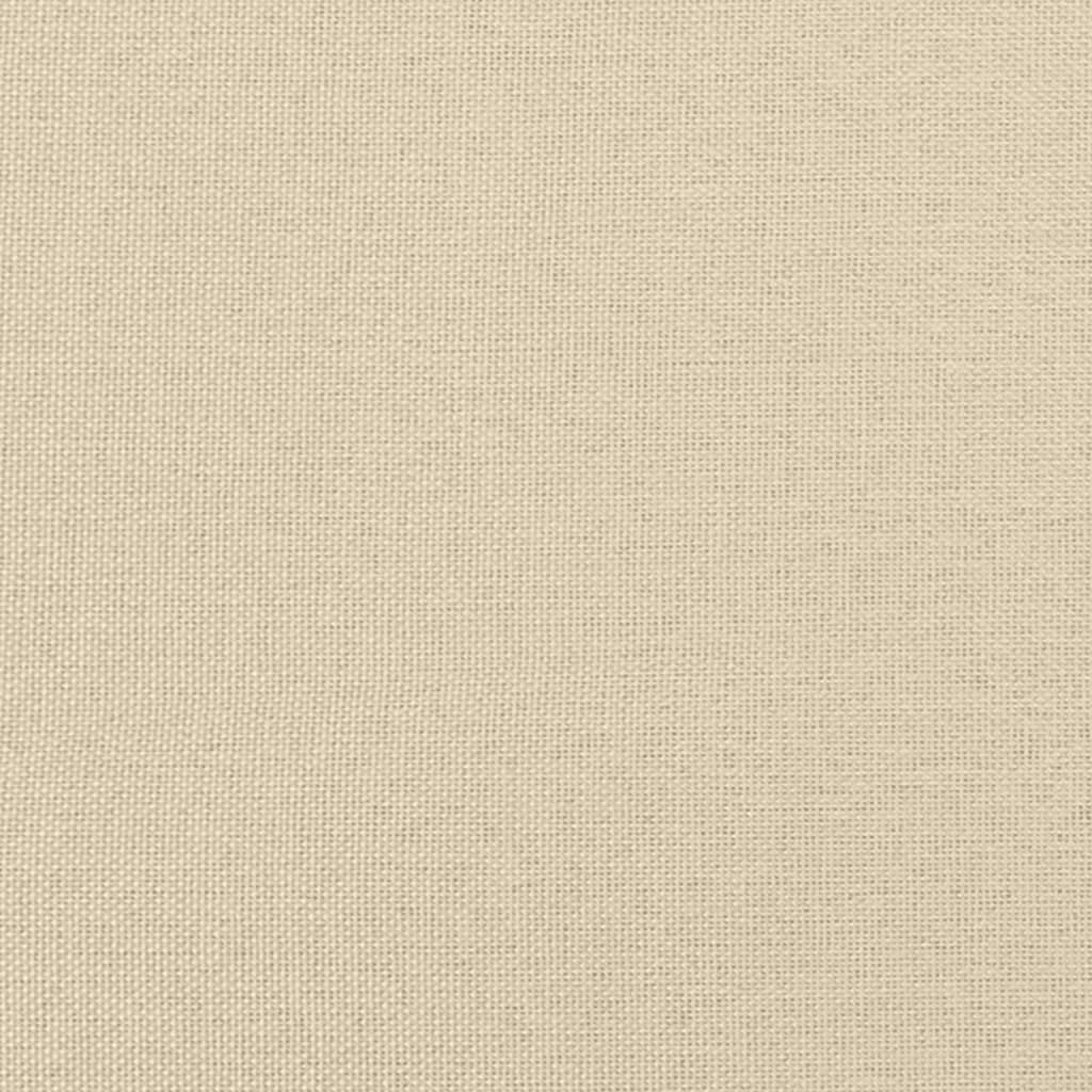 Boxspringbett mit Matratze Creme 80x200 cm Stoff