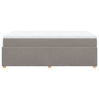 Boxspringbett mit Matratze Taupe 120x190 cm Stoff