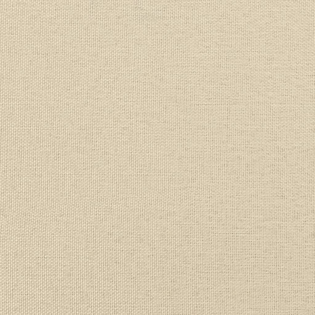 Boxspringbett mit Matratze Creme 120x200 cm Stoff